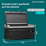 Автохолодильник Alpicool TS100 (12/24)